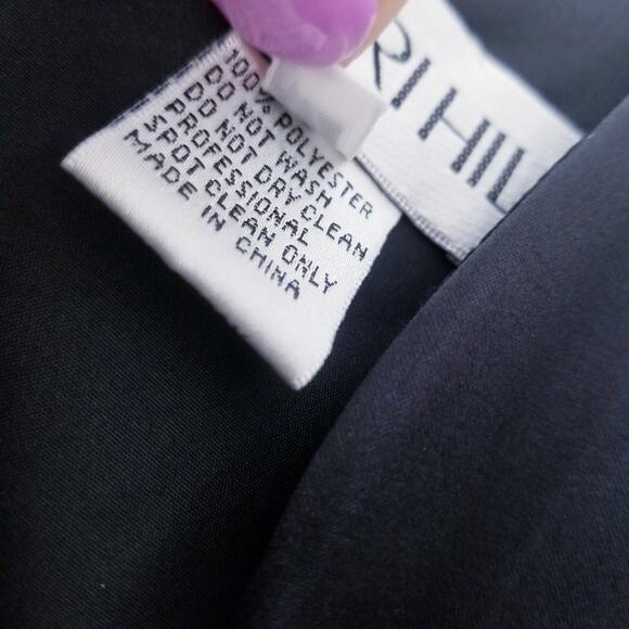 Sherri Hill Floral Fit and Flare Satin Mini Dress Lace Up Back with Pockets - Picture 5 of 16